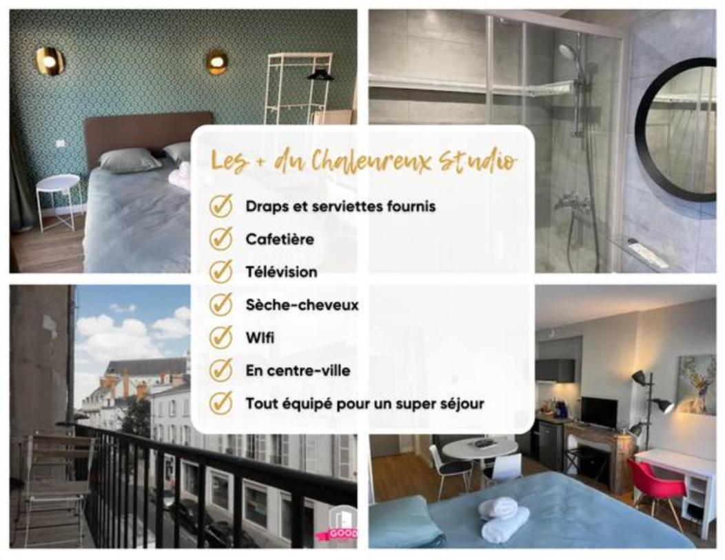 Apartamento Chaleureux Studio * Neuf * Hypercentre * Wifi * Orléans Exterior foto